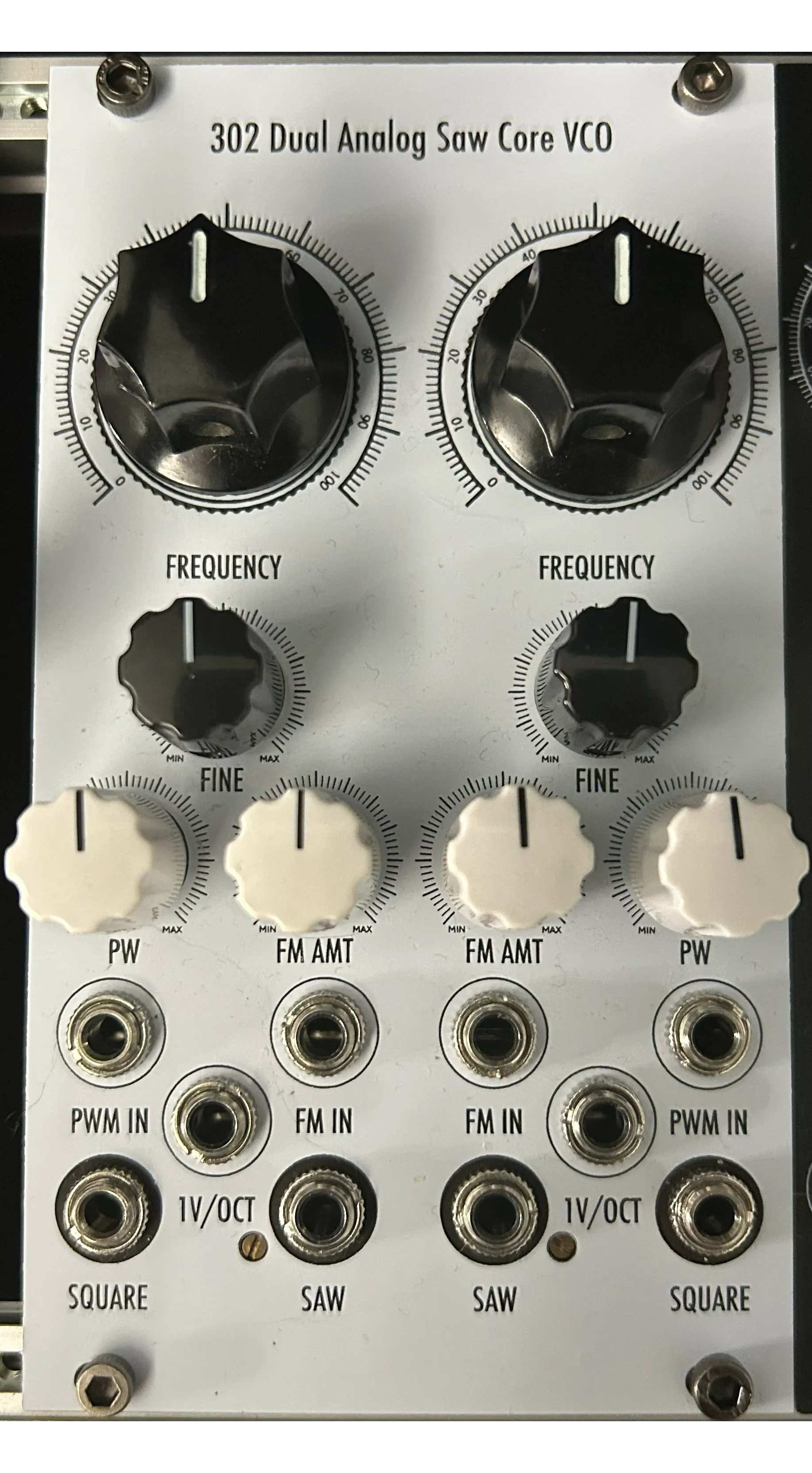 Panel image for 302 Dual Analogue Saw Core VCO