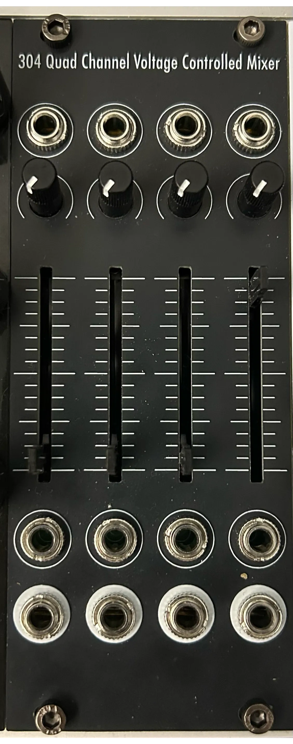 Panel image for 304 Quad Channel Voltage Controlled Mixer