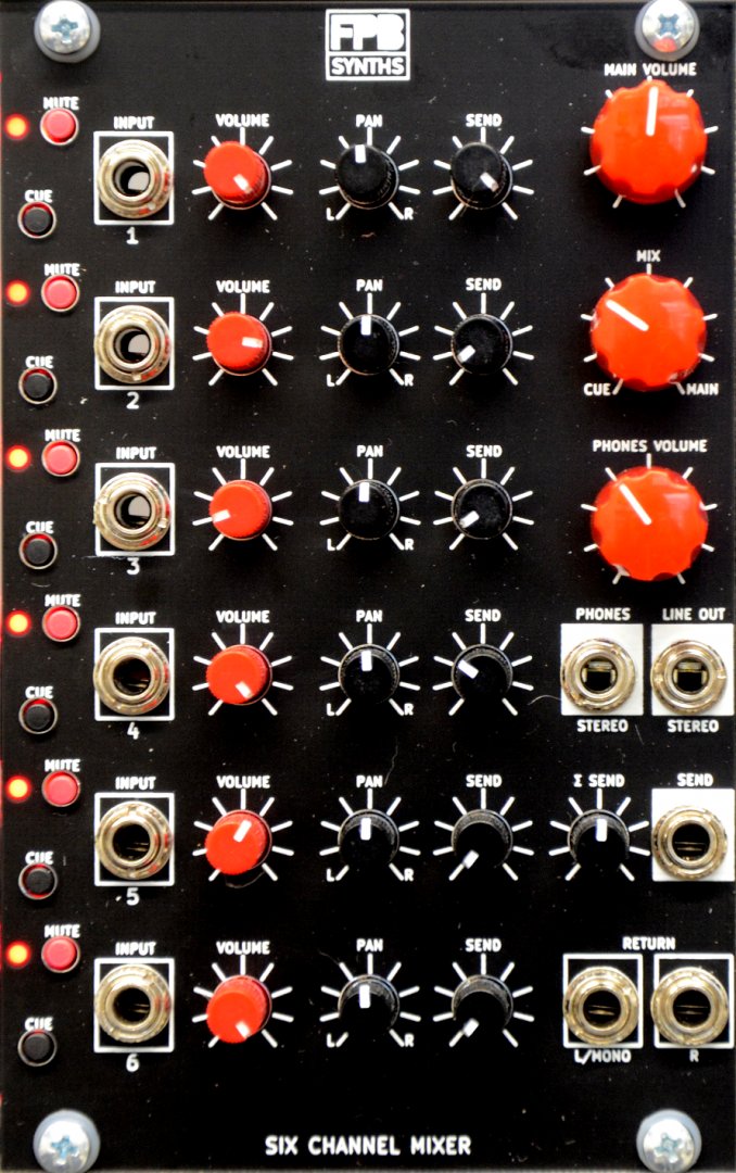 Panel image for 6-Channel Stereo Mixer