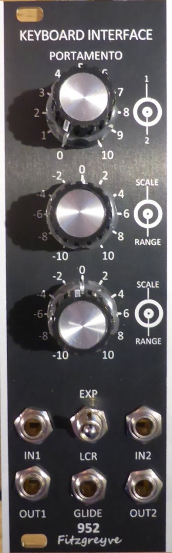 Panel image for 952 Keyboard/CV Processor