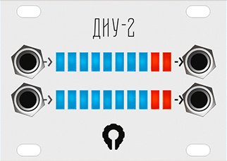 Panel image for ДИУ-2 1u aluminium
