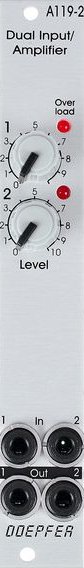 Panel image for A-119-2 Dual Input / Amplifier