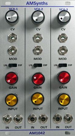 Panel image for AM1042 Triple VCA