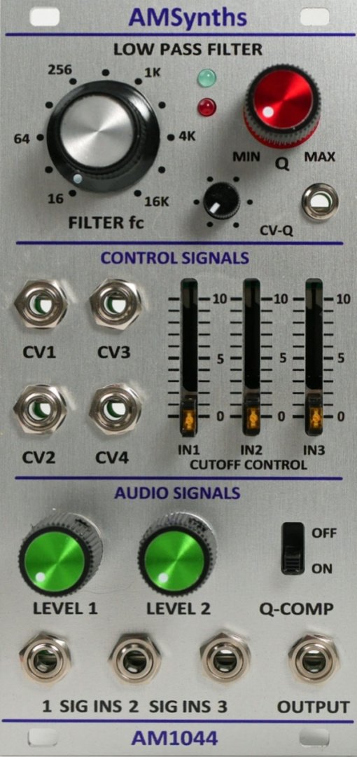 Panel image for AM1044 24dB Low Pass Filter