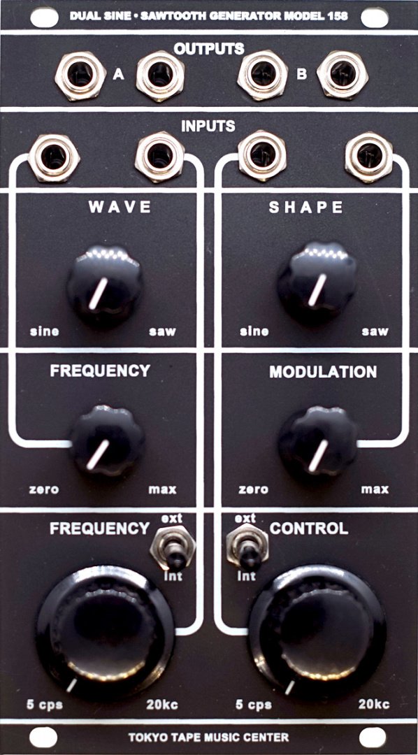 Panel image for Dual Sine Sawtooth Generator Model 158 REV3