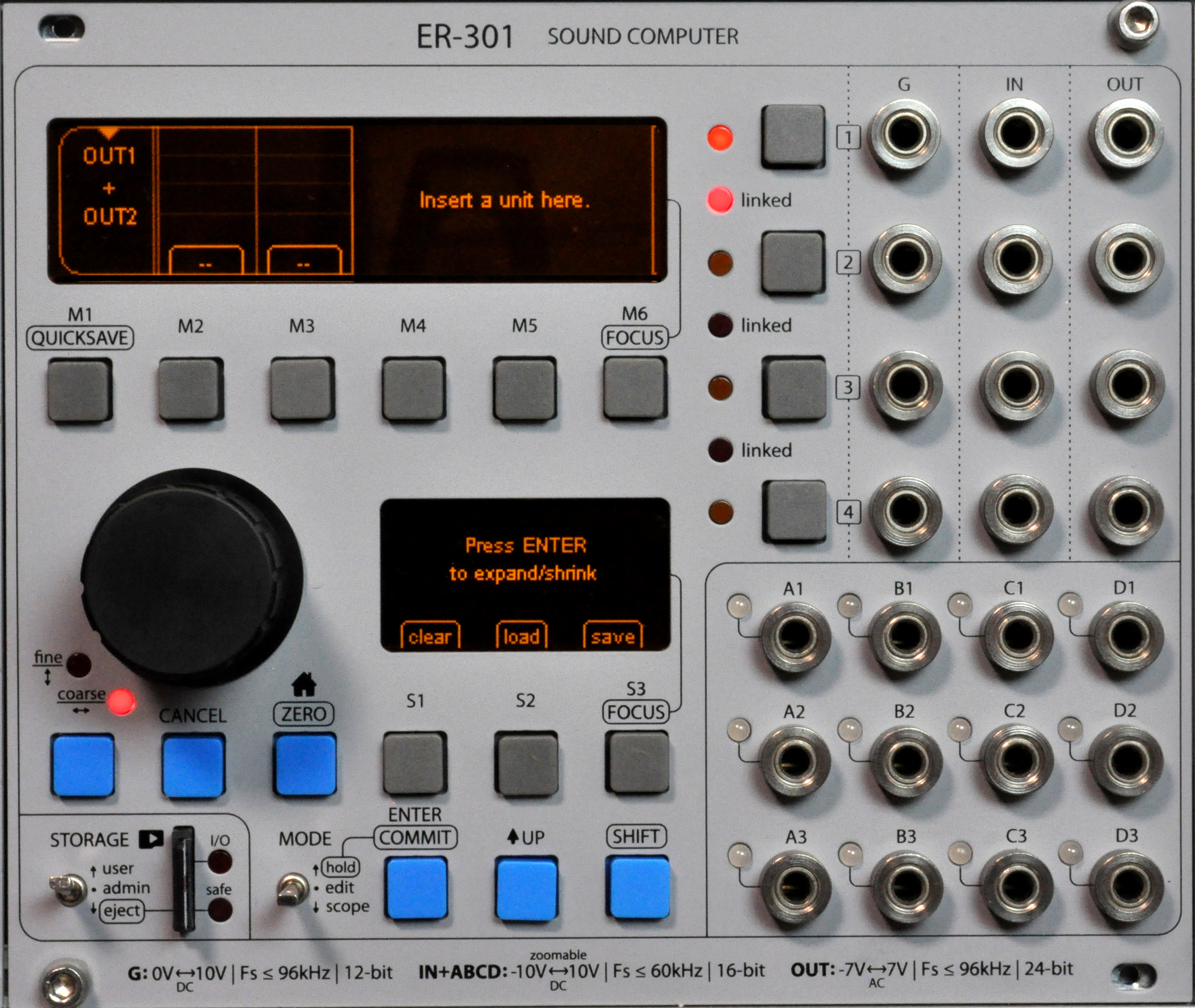 Panel image for ER-301: Sound Computer