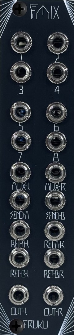 Panel image for Fmix - Jacks Module 3U