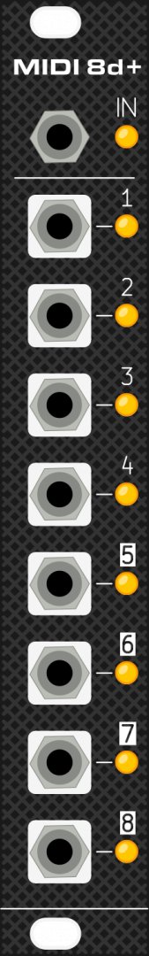 Panel image for MIDI8d+