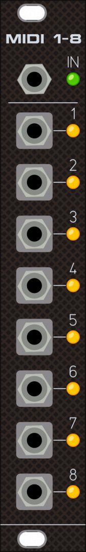 Panel image for MIDI 1-to-8