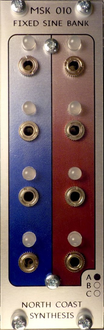 Panel image for MSK 010 Fixed Sine Bank