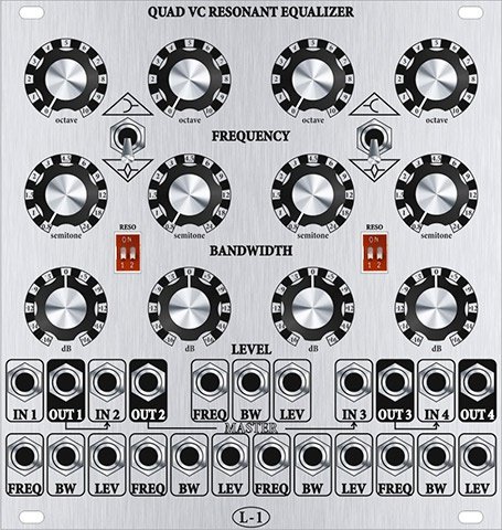 Panel image for Quad VC Resonant Equalizer