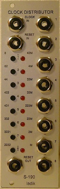 Panel image for S-190 Clock Distributor