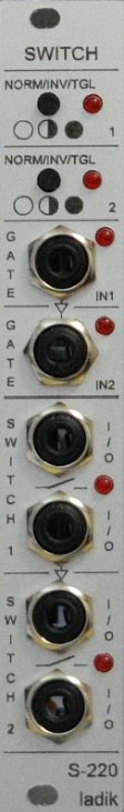 Panel image for S-220 Dual Switch