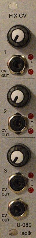 Panel image for U-080 Triple Manual Fixed CV