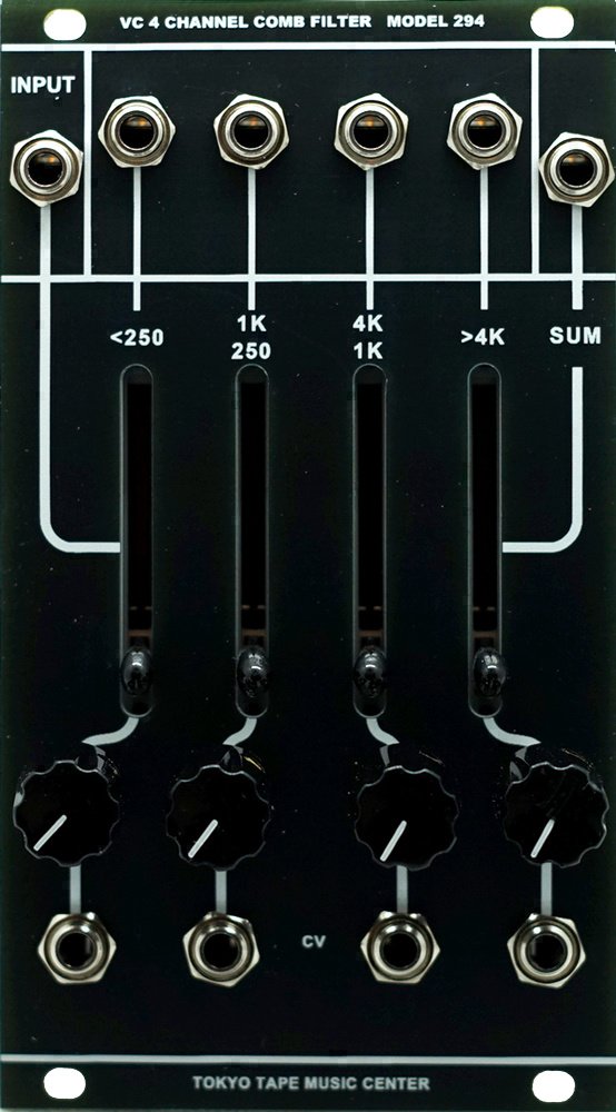 Panel image for Voltage Controlled 4 Channel Comb Filter MODEL 294