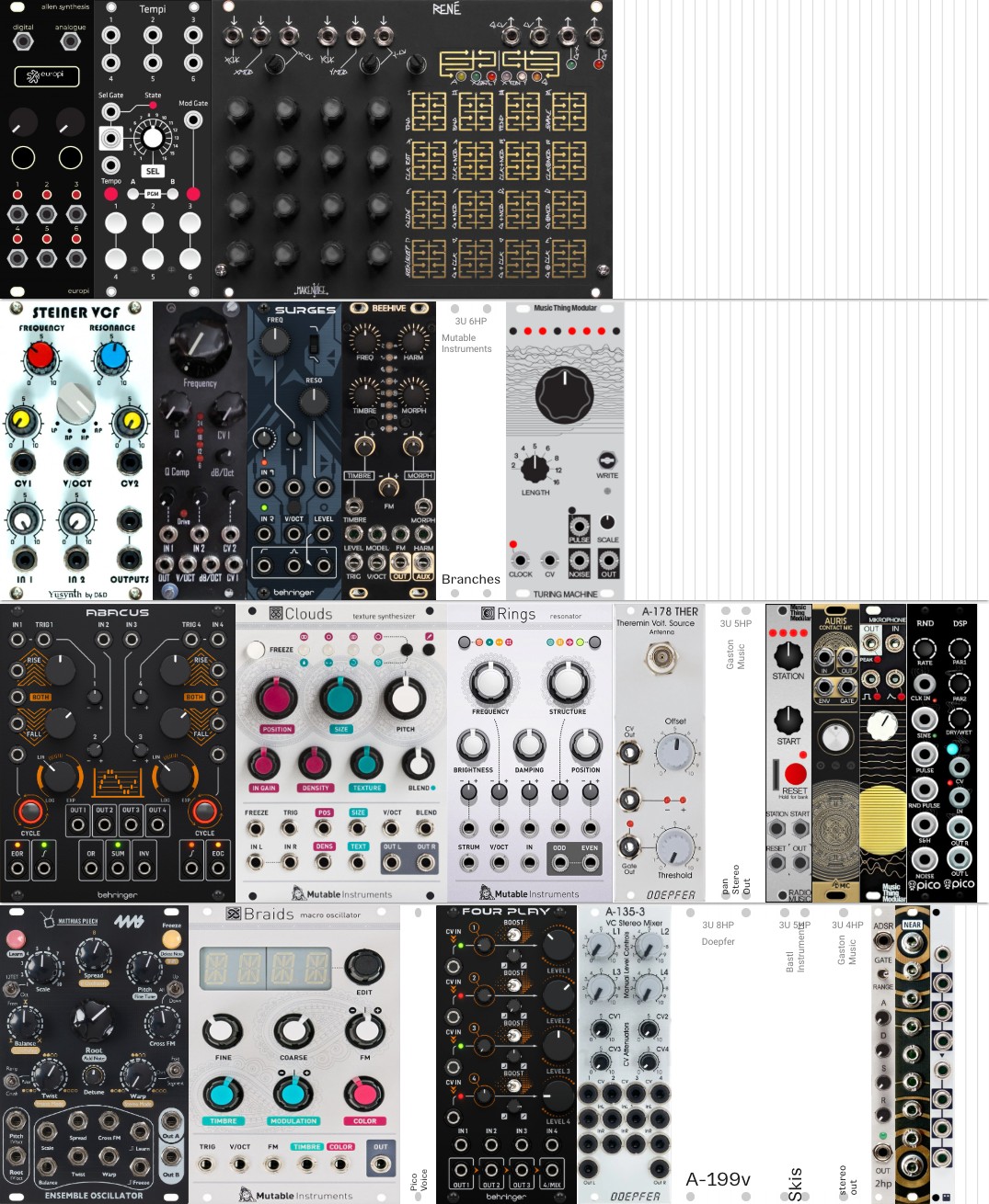 Rack preview for Gaston music