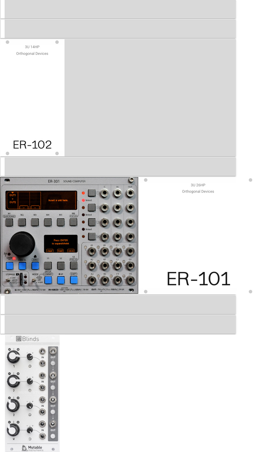 Rack preview for My Left Rack