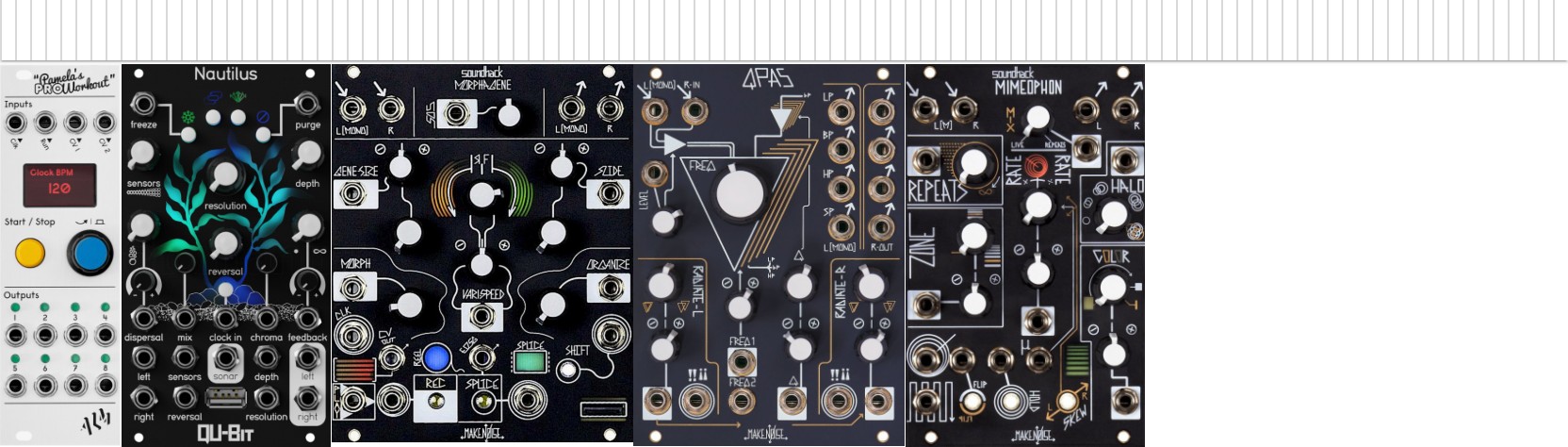 Rack preview for Tape and Microsound-ish V2